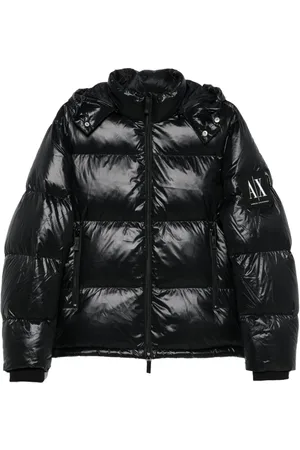 Armani Exchange Hooded zip-up puffer jacket