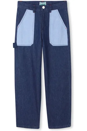 Kenzo Elasticated straight-leg jeans