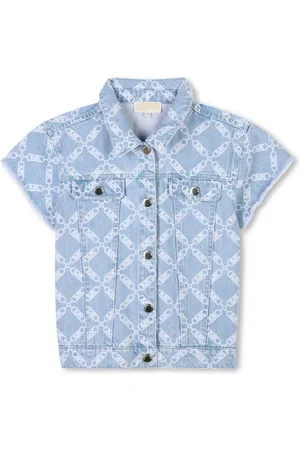 Michael Kors Monogram-pattern denim jacket