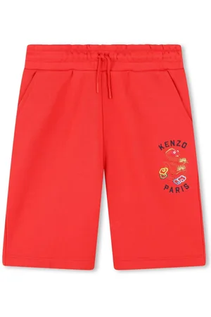 Kenzo Snake-embroidered track shorts