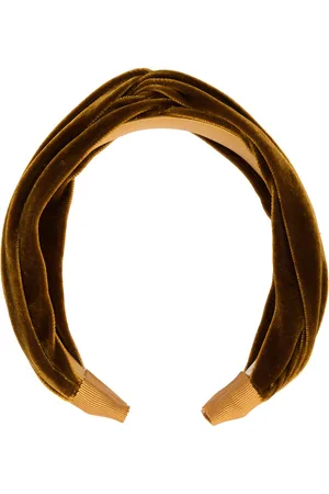 Jennifer Behr Ruched velvet headband