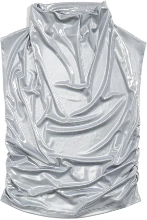 Bimba y Lola Metallic ruched top