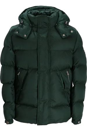 HUGO BOSS Monogram-jacquard padded jacket