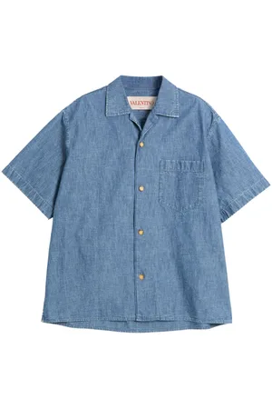 VALENTINO GARAVANI Denim bowling shirt
