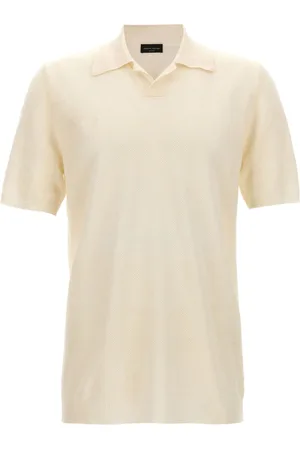 Roberto Collina Linen polo shirt