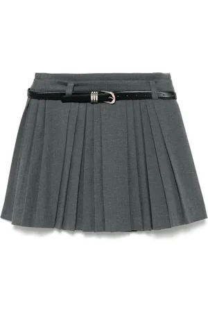 tout a coup Belted pleated skirt