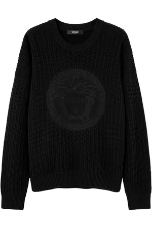 VERSACE Medusa cable-knit sweater