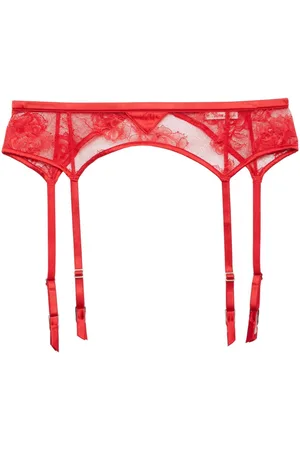 FLEUR DU MAL Bouquet lace garter belt