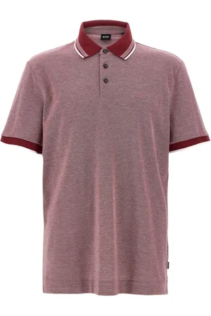 HUGO BOSS Logo-detail piqué polo shirt