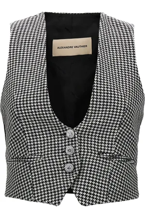 ALEXANDRE VAUTHIER Houndstooth waistcoat