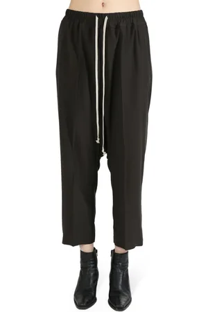 Rick Owens Cropped drawstring trousers