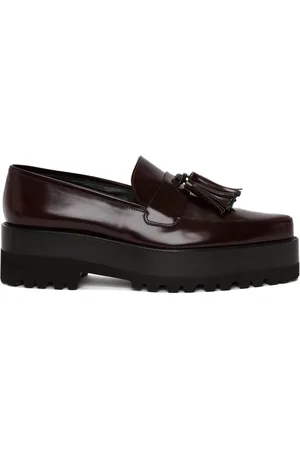 Victoria Beckham Tassel-detail leather loafers