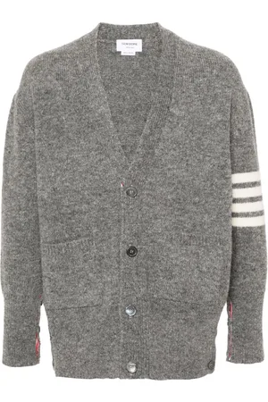 Thom Browne 4-Bar mélange wool cardigan