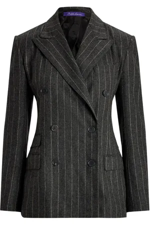 Ralph Lauren Striped wool double-breasted blazer