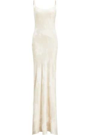 Ralph Lauren Lori Floral Lamé Jacquard evening dress