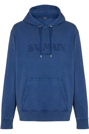 Balmain Embroidered-logo hoodie