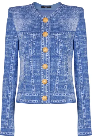 Balmain Denim-effect cardigan