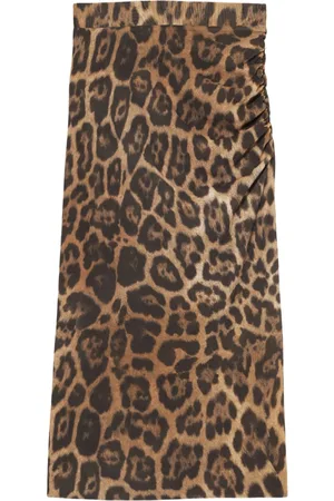 Stella McCartney Leopard mesh skirt