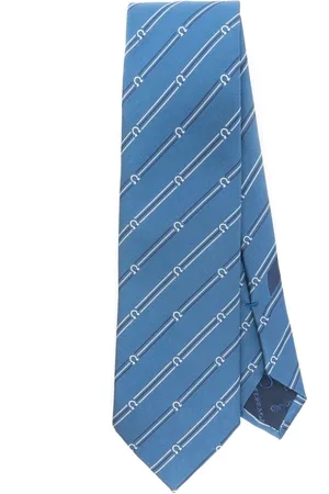Salvatore Ferragamo Gancini-patterned silk tie