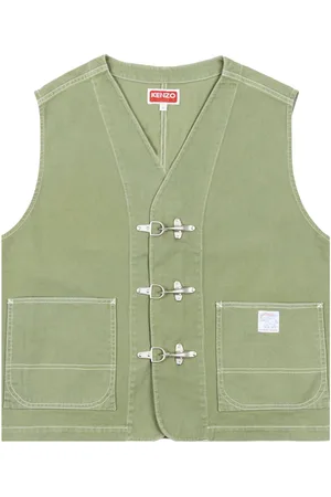 Kenzo Elephant flag workwear gilet