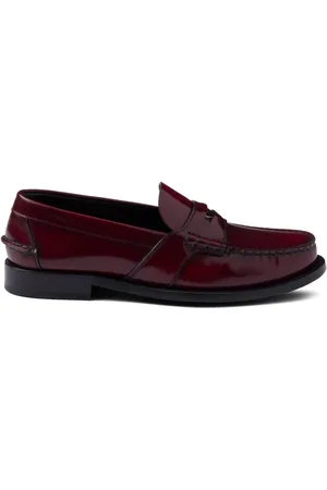 PRADA Burgundy Patent authentic Leather Driving Loafers