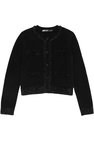 Bimba y Lola Lurex-piping cardigan