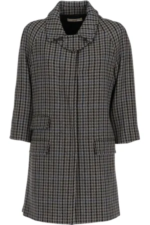 Prada 1990s houndstooth coat