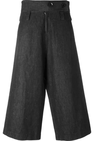 YOHJI YAMAMOTO High waist cropped trousers
