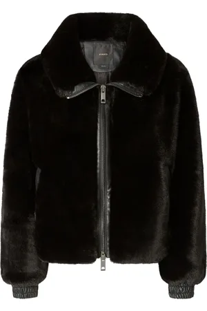 Pinko Faux-fur bomber jacket