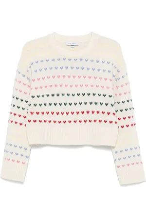 MIRA MIKATI Intarsia-heart sweater