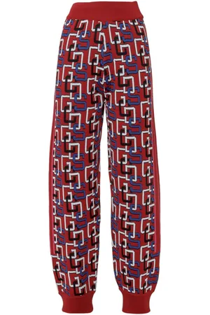 GCDS Logo-intarsia track pants