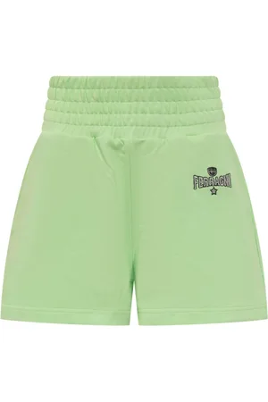 Chiara Ferragni Logo-embroidered track shorts