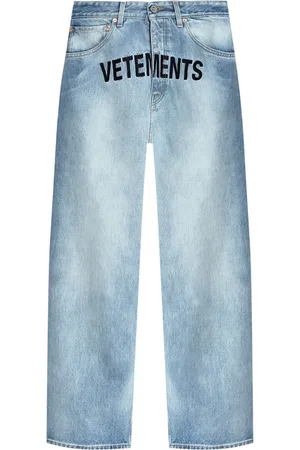 Vetements Logo-embroidered jeans