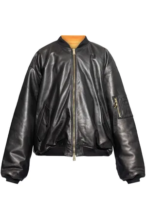 Vetements Leather bomber jacket