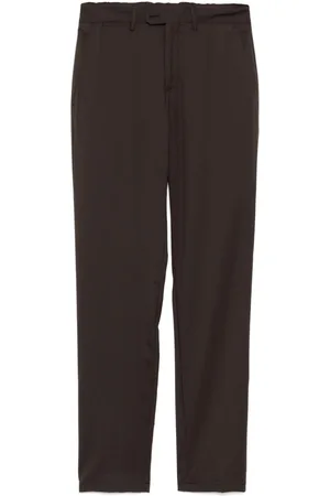FEDELI Virgin-wool straight-leg trousers