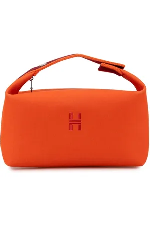 Hermès 2017-2024 Large Toile Bride A Brac vanity bag
