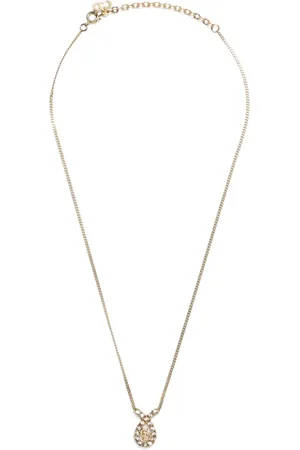 Dior 1990s CD rhinestone necklace