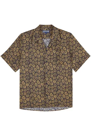 Vilebrequin Shell-print linen shirt