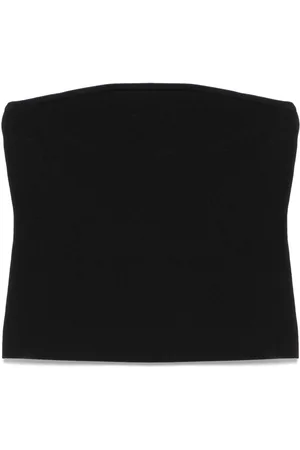 MATTEAU Strapless knit crop top