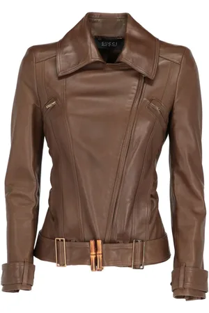 Gucci 2000s leather jacket
