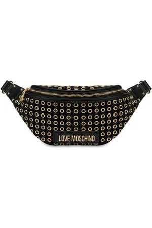 Moschino Eyelet-embellished belt bag