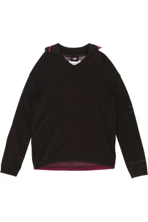 VERSACE 2000s perforated-detail sweater