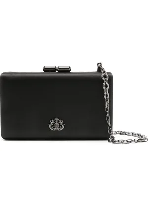 Isla Ibiza Eva logo-plaque clutch bag
