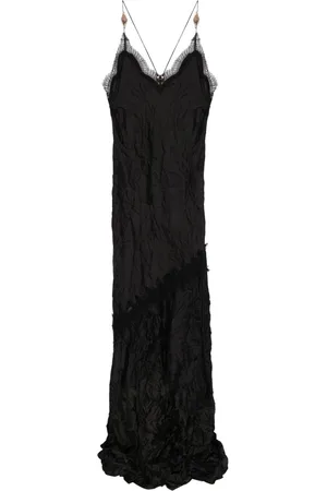 Roberto Cavalli Lace-detailed maxi dress