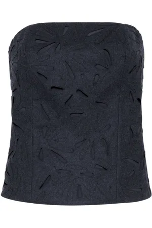 Brunello Cucinelli Fern-motif top