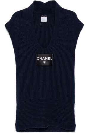 CHANEL 2008 Logo Sleeveless Dress