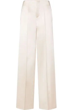 Serafini Satin straight-leg trousers
