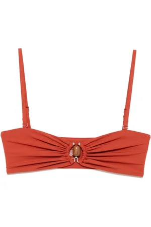CHRISTOPHER ESBER Ruched crystal prong bandeu