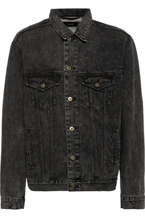 We11 Done Jeff Rhinestone denim jacket