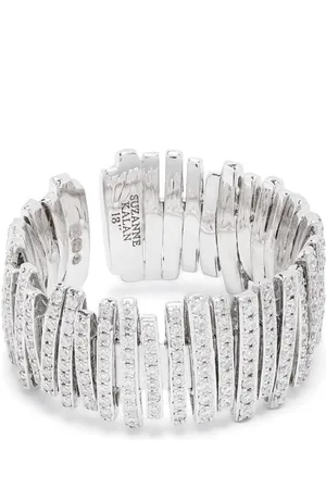 Suzanne Kalan 18kt white gold white diamond ring